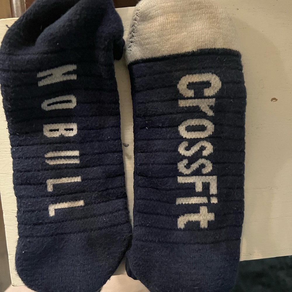 No bill navy CrossFit socks